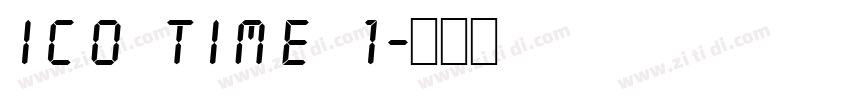 Ico Time 1字体转换